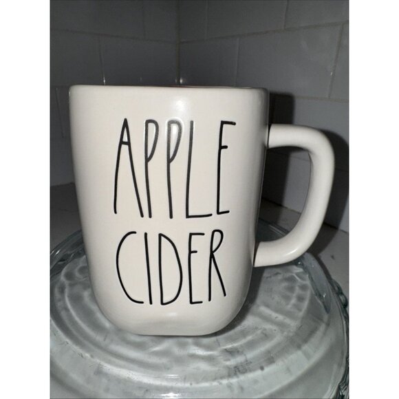 Rae Dunn by Magenta Fall Mug “APPLE CIDER” Burgundy Interior - Picture 7 of 9
